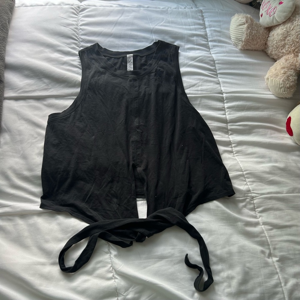 Black Lululemon Tie Top